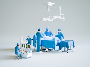 手術室のミニチュアの画像