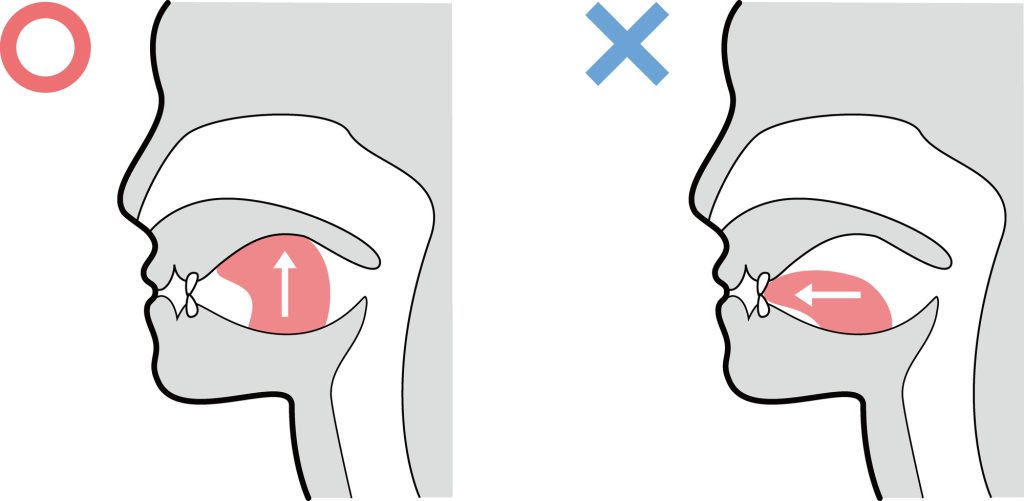 舌の位置の図解